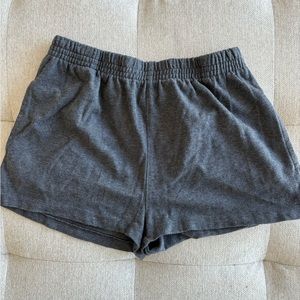 Brandy Melville light grey sweathshorts